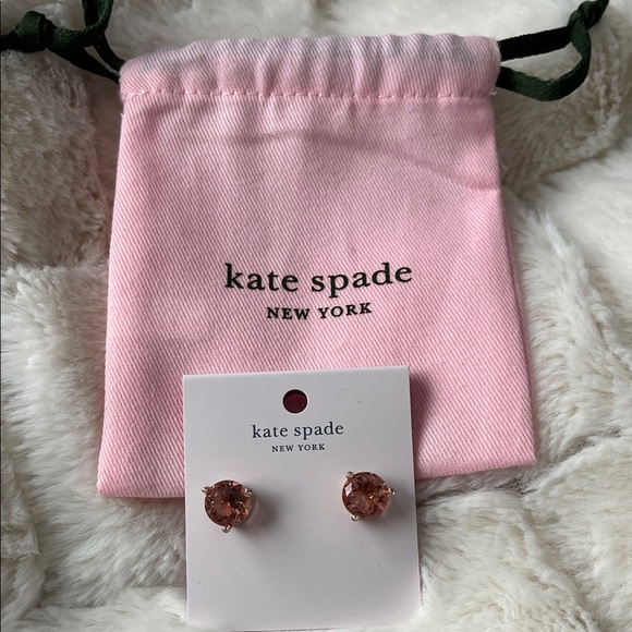 Kate Spade Rise and Shine light Peach earrings - Picture 2 of 6